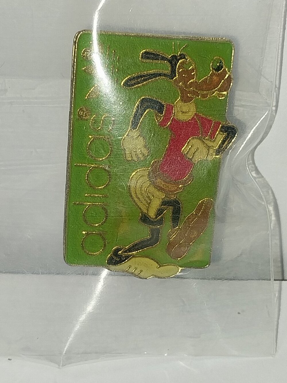 Vintage Walt Disney's Goofy in Adidas Running Shoes Lapel Pin